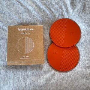 Nespresso Barista Collection Orange Coasters